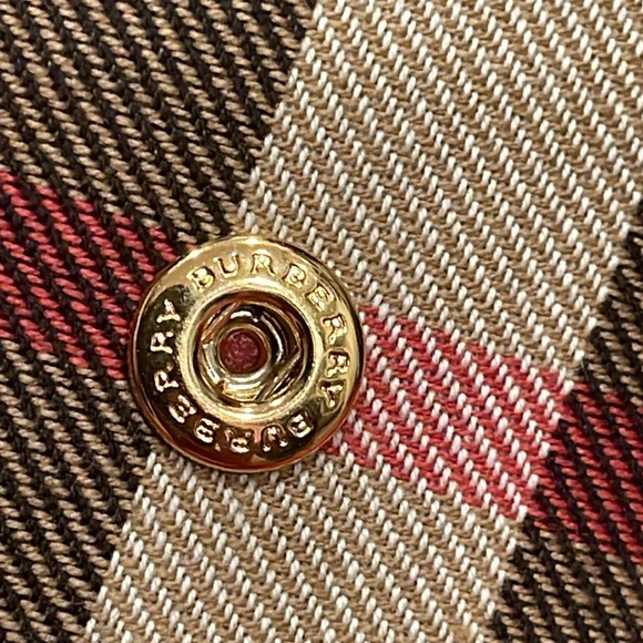 NEW Burberry Red Haymarket Check Continental Flap Wallet - Picture 9 of 9